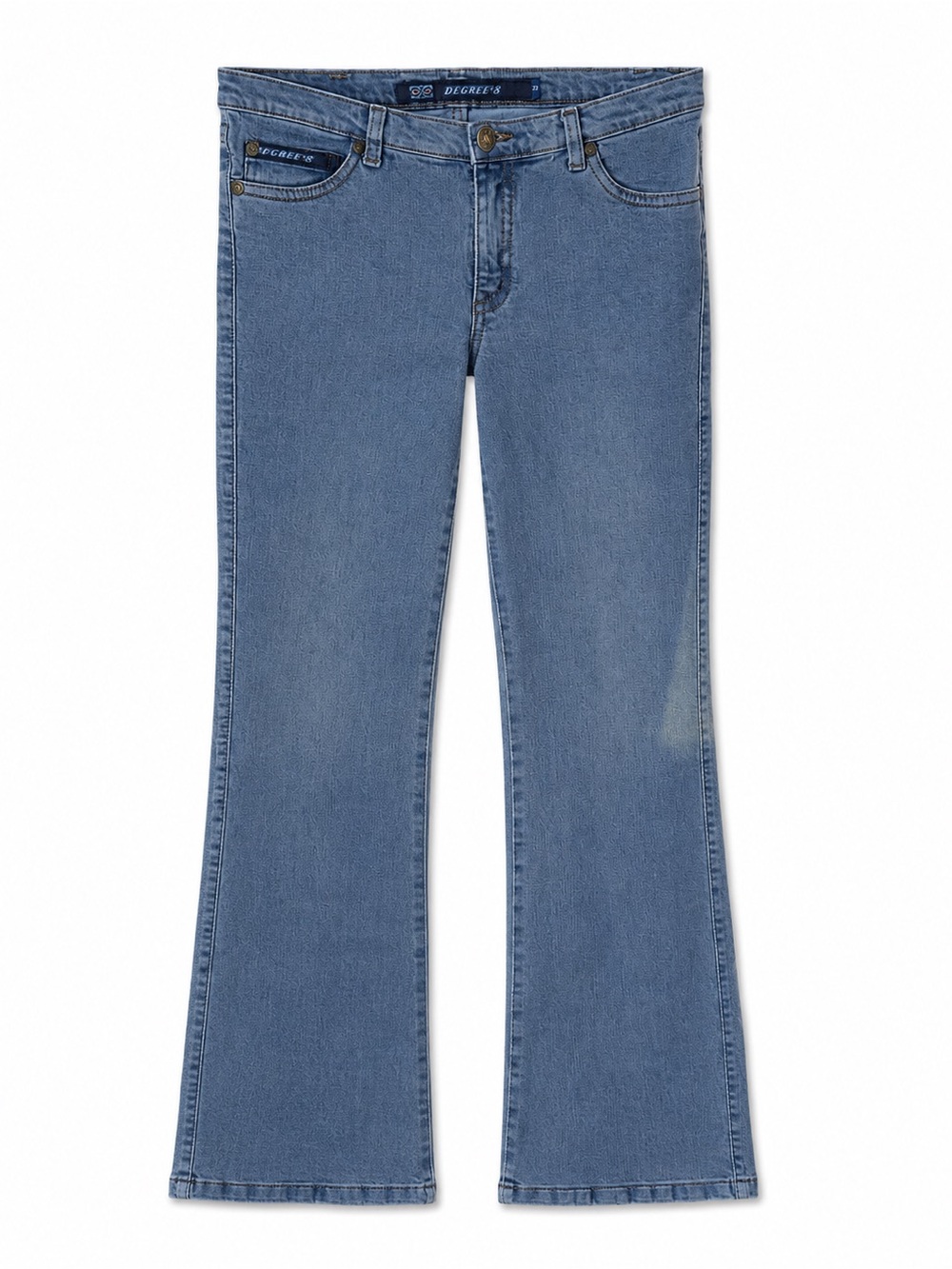 Degree's Vintage New With Tags Super Low Rise Stretch Wide Flare Jeans Size 12